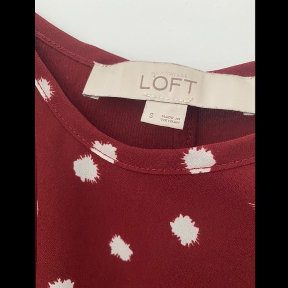 Red Polkadot Blouse Tank - Picture 2 of 3